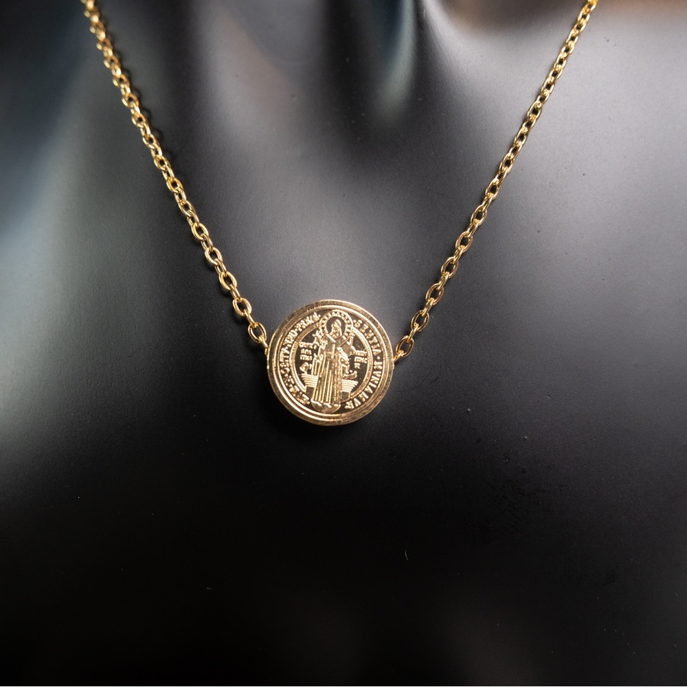 Stainless Steel Gold Saint